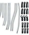 Stainless Steel Link Rod And Linkage Upgrade Kit For 313mm Wheelbase TRX4 1X10 RC Crawler, beefed up suspension parts.