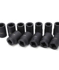 Top Tier Deep Impact Socket Set 12Pcs In 1 Inch Drive Size With Massive 24-41Mm Range And Heavy Duty Build Perfect For Pros And DIY Mechanics Looking For Serious Power And Storage On The Go, black impact sockets 24-41mm