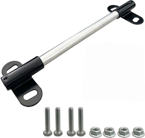 Beefed Up Heavy Duty Wheelbarrow Axle Bracket Set Universal Fit For Five Eighth Inch Axles, Ten Inch By 0.63 Inch Axle Shaft, bolts and nuts