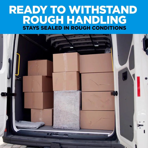 Heavy Duty Clear Packing Tape Six Roll Pack With Smart Dispenser Badass Industrial Adhesive Kicks Butt At Sealing Boxes Quick Dry Tough Seal No Drama Shipping Supply You Already Want