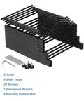Heavy Duty 5 Tier Water Jug Rack With Detachable Shelf For 5 Gallon Jugs Built To Last Sturdy Steel Bottle Organizer parts