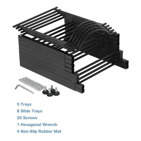Heavy Duty 5 Tier Water Jug Rack With Detachable Shelf For 5 Gallon Jugs Built To Last Sturdy Steel Bottle Organizer parts