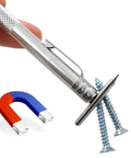 Top Shelf Heavy Duty Tungsten Carbide Scriber Tool With Ridiculously Strong Magnet Plus Twenty Ready Swap Marking Tips For Dead Easy Engraving On Tough Metal Glass Wood Ceramic Surfaces, with screws and magnet.