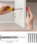 Hand installing Fresh Ceramic Fish Drawer Knobs Set of 6 Sweet Pull Handles for nursery with a screwdriver, showcasing screws.