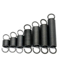 Rock Solid Heavy Duty Extension Spring Forged From Premium Spring Steel For Superior Tensile Strength And Reliable Elasticity Ideal For Auto Fixes And Diy Builds Featuring Five Mm Wire Diameter Thirty Two Mm Outer Size And Five Hundred Mm Length arranged in sizes.