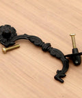 Six Pcs Vintage Black Drawer Pulls Handles Metal Bail Pulls For Cabinets And Furniture Durable Zinc Alloy With Anti Rust Finish