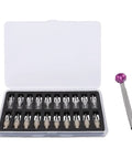 Pro Grade Watch Hand Presser Tool With 20 Pin Sizes For Easy Setting Of Hour Minute And Second Hands, kit open view