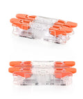 Heavy Duty Lever Wire Connectors Push In Electrical Nuts UL Certified For Secure Home Wiring Projects Quick Splice And Safe Connections That Are Totally Rad, orange 24 pc kit