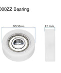 Buttery Smooth Rolls No Sweat Setup Heavy Duty Nylon Bearing Pulleys 6000ZZ bearing 10 35 11mm for cabinets and track systems.