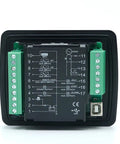 Generator Control Module DC30D Automatic Genset Controller Panel Smart One Unit Set for Reliable Backup Power Plug And Play Setup Intelligent Load Management Industrial Diesel And Gas Gen Set Control System front view with terminal blocks and USB port