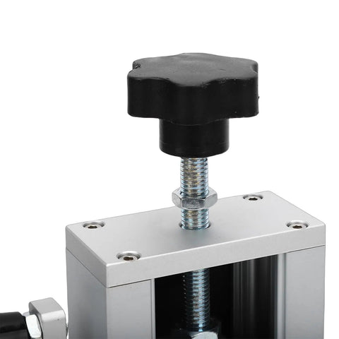 Hand Crank Wire Stripping Machine For 21mm Diameter Cables showing the adjustable black knob and metal framework.