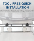 Adjustable Toilet Safety Rails With Grab Bar And Storage Bag For Seniors And Disabled Easy Push Button Height And Width Adjustment