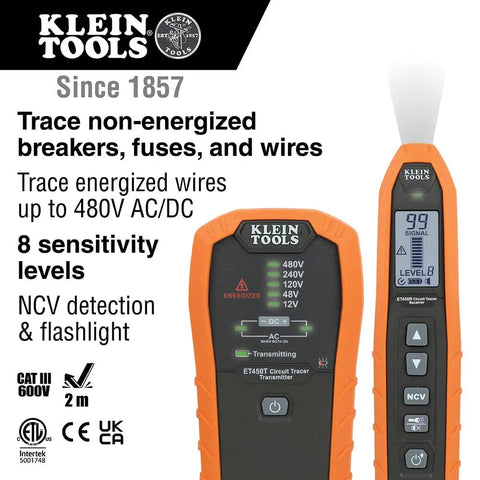 Advanced Underground Circuit Breaker Finder And Wire Tracer Kit For Energized And Non Energized Breakers Fuses And Wires display