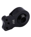 DJX aluminum 25T servo horn, black, 3-hole adjustable hi-torque RC car/boat part