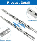 12 Inch Small Narrow Drawer Slide Pair Heavy Duty Ball Bearing Extensions For Cabinet Fits Tight Spots Like A Dream Full Extension Telescoping Tracks Includes All Mounting Hardware with smooth surface detail.