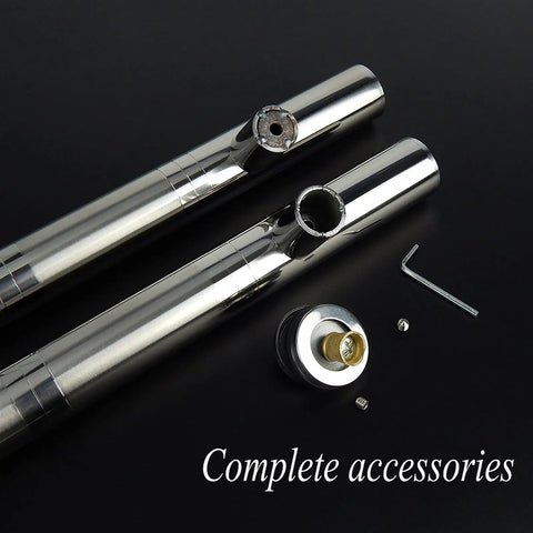 Boss Brushed Stainless Steel Round Tube Door Handle Set components and accessories for glass, wood, barn doors installation.