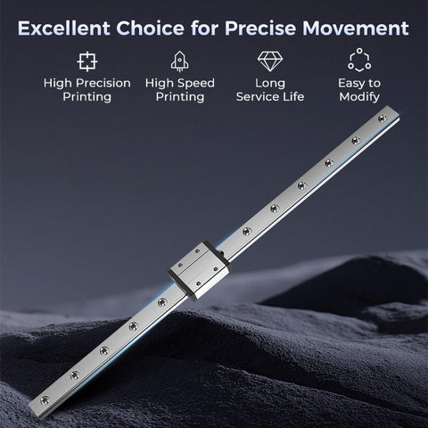 Ender 3 X Axis Linear Rail Kit With MGN12C Guide Rail 12.6 Inch Length Mount Bracket Sprite Pro Bracket on dark surface