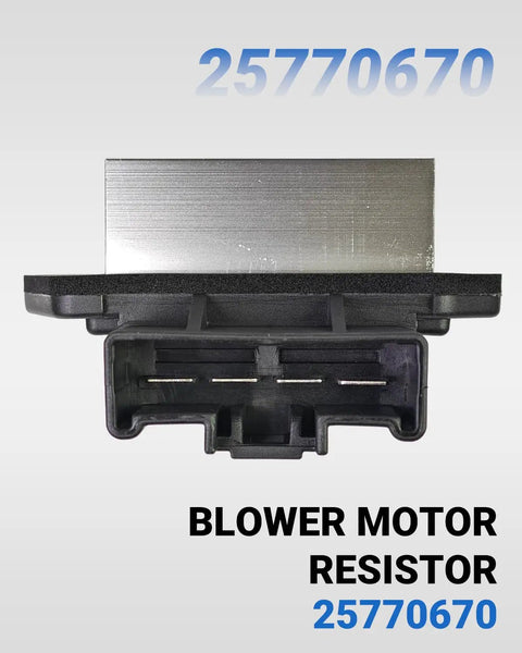 Solid Drop-In Blower Motor Resistor For Ram 1500 2500 3500 Dodge Journey Caliber Avenger Sebring Jeep Compass Patriot Wrangler ProMaster 1500 Auto Climate Control showing connector and part number 25770670