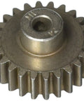 24-Tooth Pinion Gear, 1.0 Metric Pitch, Fits 5mm Shaft, Compatible With Steel Spur Gears, Includes Grub Screw, Beefy Upgrade For RC Cars And Trucks, For Smoother, Quicker Acceleration And Longer Gear Life