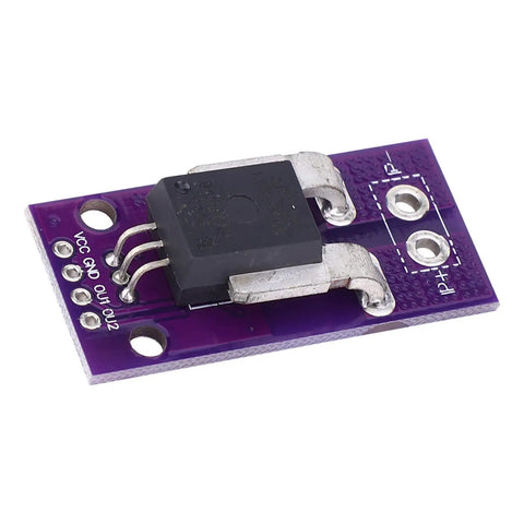 Kickass 50A High Side Hall Effect Current Sensor Module with compact design for power monitoring in projects.