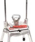Wedge Witch 8-Section Lemon And Lime Wedge Cutter For Effortless Fruit Garnishes And Perfect Slices, sturdy metal base, side view.