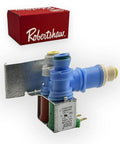 Durable Refrigerator Water Valve OEM Replacement for Whirlpool KitchenAid Kenmore, double coils, shown with packaging