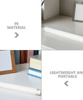 White Plastic Mailing Tubes With Caps 4 Pack 3.5x31 Cm Straight Tubes on a desk showcasing lightweight PE material