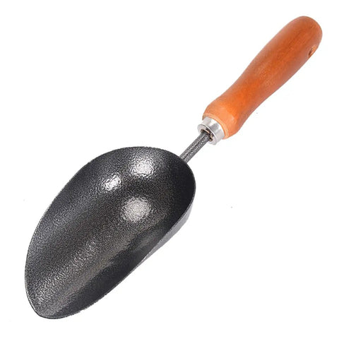 12.6-Inch Garden Hand Trowel With Wooden Handle And Rust-Resistant Steel Head For Transplanting Weeding Digging And Planting Flowers