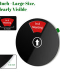 Office Door Sign With Six Status Options Do Not Disturb Please Knock In A Meeting Working Remotely Back Soon Out Of Office Privacy Indicator