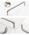 Brushed Metal Kitchen Cabinet Pulls and Drawer Handles Set 90mm Center to Center Sleek Bow Bar Door Knobs for Cupboards and Dressers