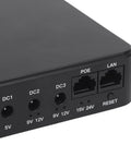 Heavy Duty Mini Ups Battery Backup Delivering Major Peace Of Mind With A Steady 10400mah Reserve And Six Amp Ports, rear view showing output ports.