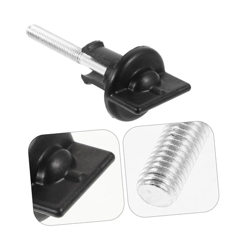 Spare Tire Hold Down Bolt Retainer Clamp For Car And Truck with close-up on threaded bolt and clamp base.