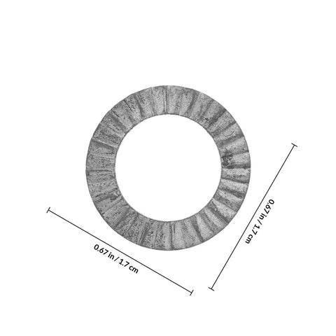Set Of Twenty M10 Wedge Locking Washers Built Tough With Premium Manganese Steel for automotive use, measuring 0.67 in.