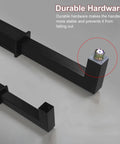 Close-up of durable handle from Sliding Barn Door Handle Set With Two Sided Pull And Push, Built Tough Stainless Steel 304