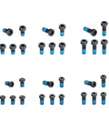 Top Shelf T15 Torx Screw Kit For Mounting Plates Includes 6 48 And 8 40 Fasteners In 6mm 8mm And 10mm Lengths 30 screws arranged in sections.