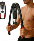 Man using Hydraulic Twister Arm Exerciser For Home Gym Adjustable 22 To 440 Lbs Stepless Resistance Strength Training Gear