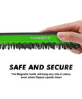 One Quarter Inch Hex Bit Organizer With Magnetic Base In Green Holds Up To Forty Three Hex Bits Built Tough Magnetic Bit Tray