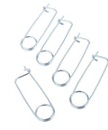 Heavy Duty Steel Brooch Shape Cotter Pins Set Quick Lock Safety Pins Locking Fasteners For Farm Lawn Garden And Hitch Applications 8 Pack 2x45x16mm Zinc Plated Tempered Alloy Steel