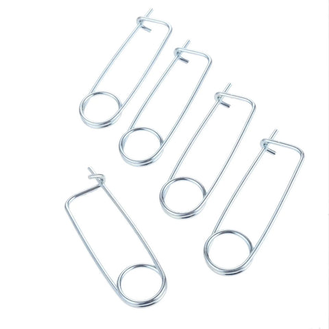 Heavy Duty Steel Brooch Shape Cotter Pins Set Quick Lock Safety Pins Locking Fasteners For Farm Lawn Garden And Hitch Applications 8 Pack 2x45x16mm Zinc Plated Tempered Alloy Steel