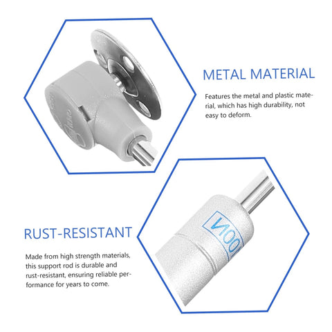 Metal and plastic components of soft close cabinet hinge, highlighting rust-resistant and durable materials for reliable functionality.