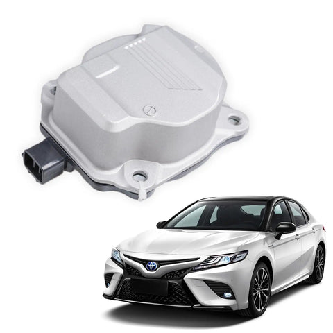 Coolant Electric Water Pump Replacement For Toyota Camry 2018 2019 2020 2021, shown with car example, OEM Equivalent.