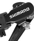 Close-up of the Shimano Rear Derailleur RD-TZ31-A For 6/7 Speed Mountain Bikes, Direct Mount, showing durable aluminum alloy build