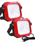 Beast Bright 1100 Lumen 4000K LED Tiltable Portable Work Light with 2-in-1 metal stand and handle, pack of 2, side view