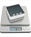 IoT Starter Kit With Core Controller And Six Expansion Modules V2.7 M5GO Edition on digital scale, 87.7 grams