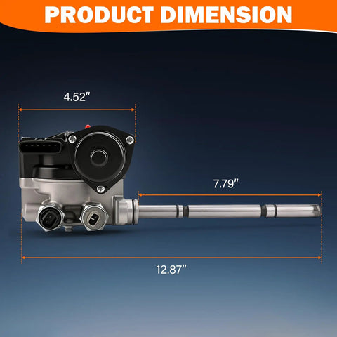 4WD Transfer Case Actuator Motor 4x4 Shift Assembly Replacement for 4 Wheel Drive Trucks and SUVs with dimensions labeled