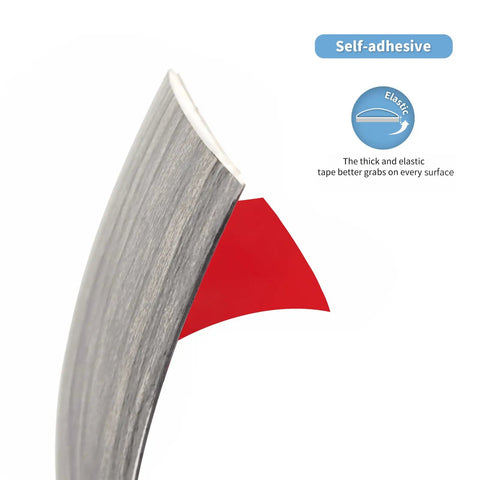 Peel And Stick Self Adhesive Vinyl Strip For Floor Gaps And Carpet Thresholds 10 Feet Long 1.57 Inches Wide Gray Durable PVC Transition