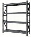 Heavy Duty Metal Garage Storage Shelving System Built Like a Tank Four Tier Adjustable Industrial Rack 2500 Lbs Total Capacity