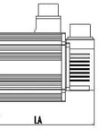 Heavy Duty Round Helical Planetary Gearbox Built Tough Delivers Knockout Torque And Smooth Five To One Reduction For 110Mm Ac Servo Motors With Plug And Play 19Mm Drop In Shaft detailed technical drawing showing dimensions and design.