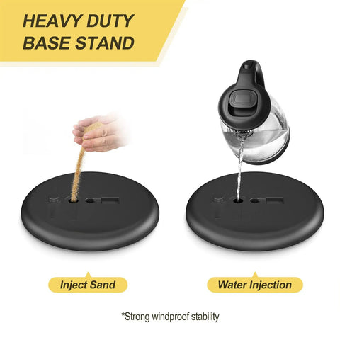 Sign Holder Floor Stand 8.5x11 Inch With Adjustable Height And Tilt Heavy Duty Base with sand and water filling option