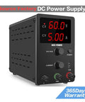 AC To DC Adjustable Laboratory Switching Power Supply 30V 60V 120V For Laptop Phone Computer And PCB Repair And Charging 120V3A Black Compact With Low Ripple Output And Overload Short Circuit Protection, front view with digital display